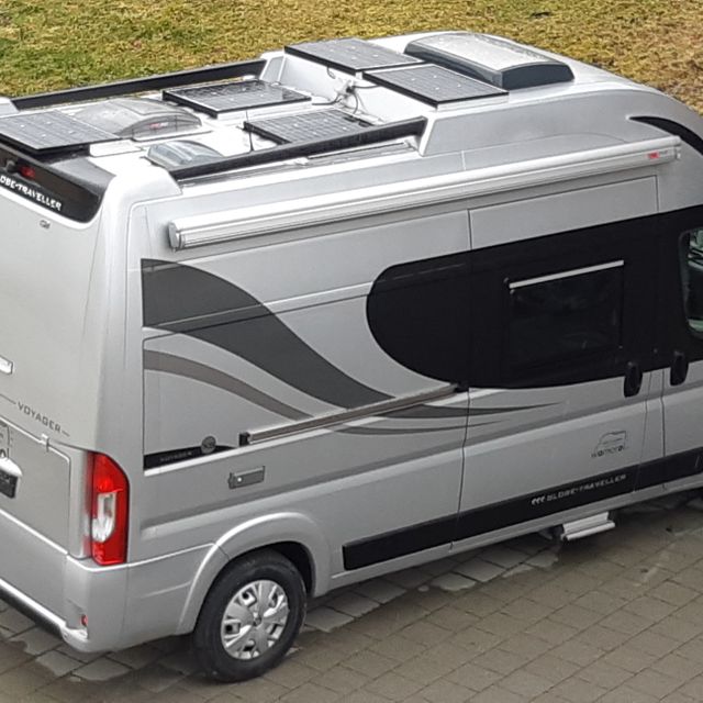 Globe-Traveller Voyager XS mit 5 x 50 W Solaranlage